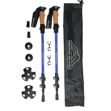 Cargar imagen en el visor de la galería, Bastones de Trekking Aluminio Azul (2 UNIDADES)