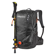 Cargar imagen en el visor de la galería, Mochila Columbus Creek 25 Negra Con RAIN COVER
