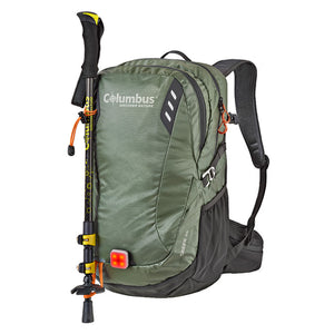 Mochila Columbus Creek 25 Verde con RAIN COVER